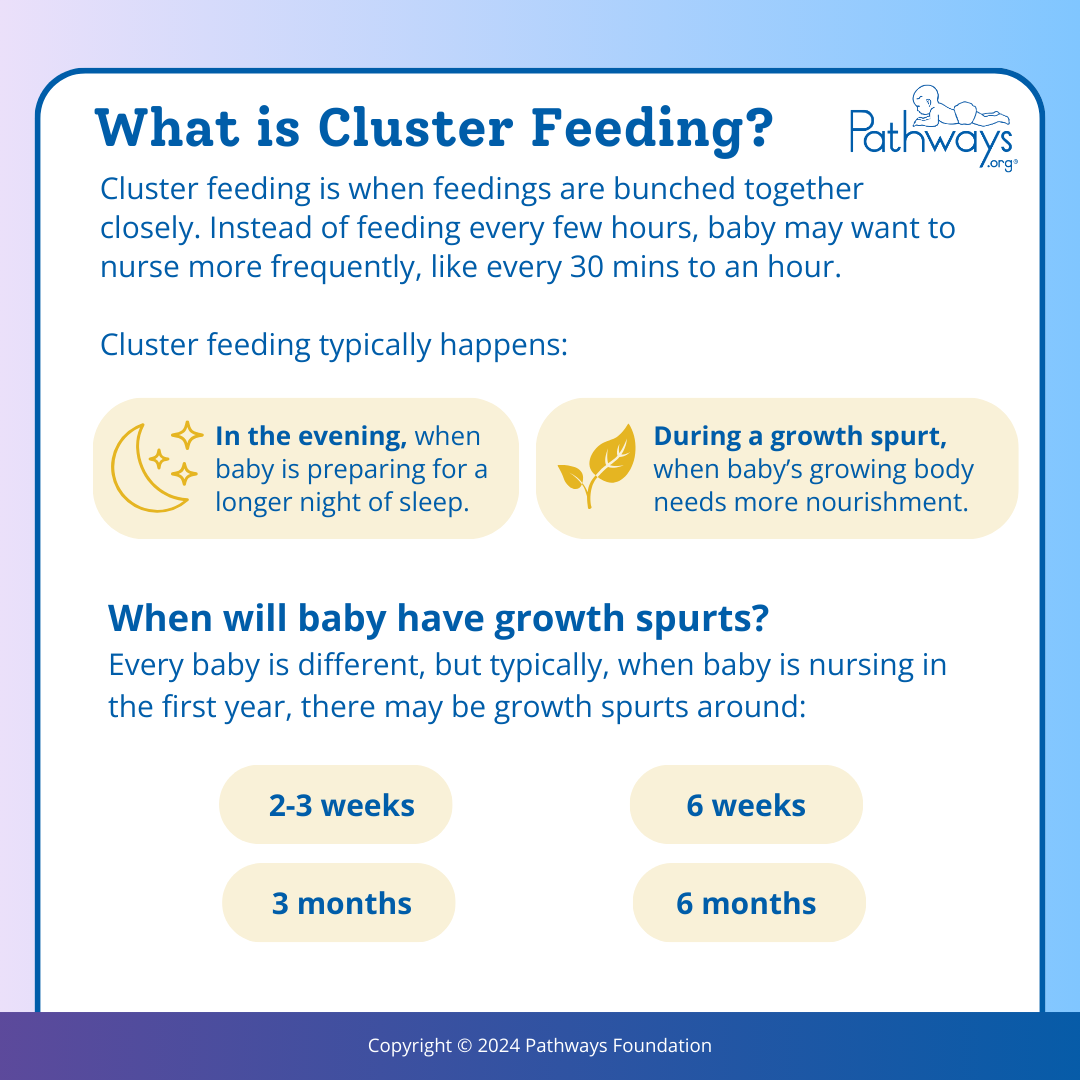 Why do babies cluster feed?